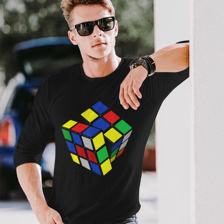 ルービックキューブ。 長袖Tシャツ 彼への贈り物