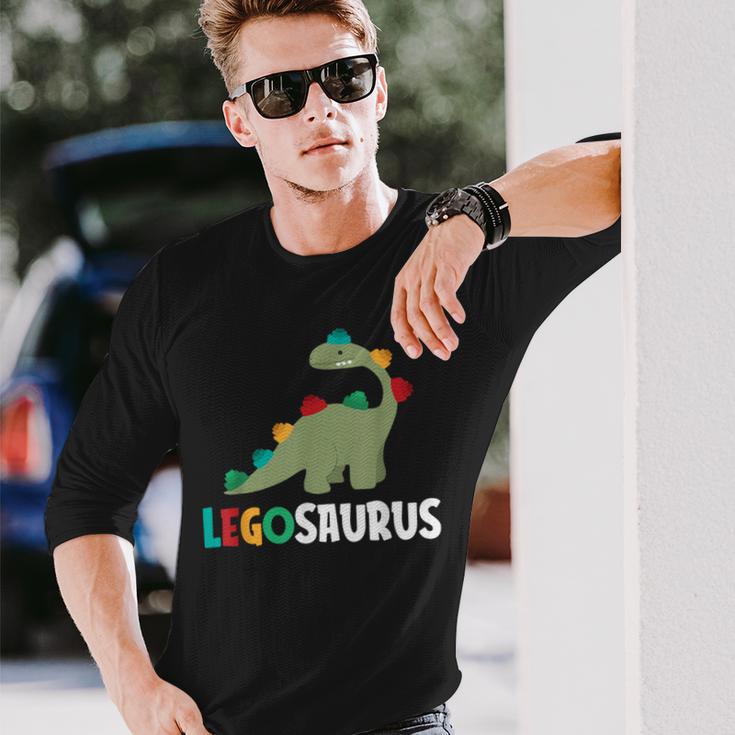 レゴサウルス おもしろ恐竜ザウルス 長袖Tシャツ 彼への贈り物