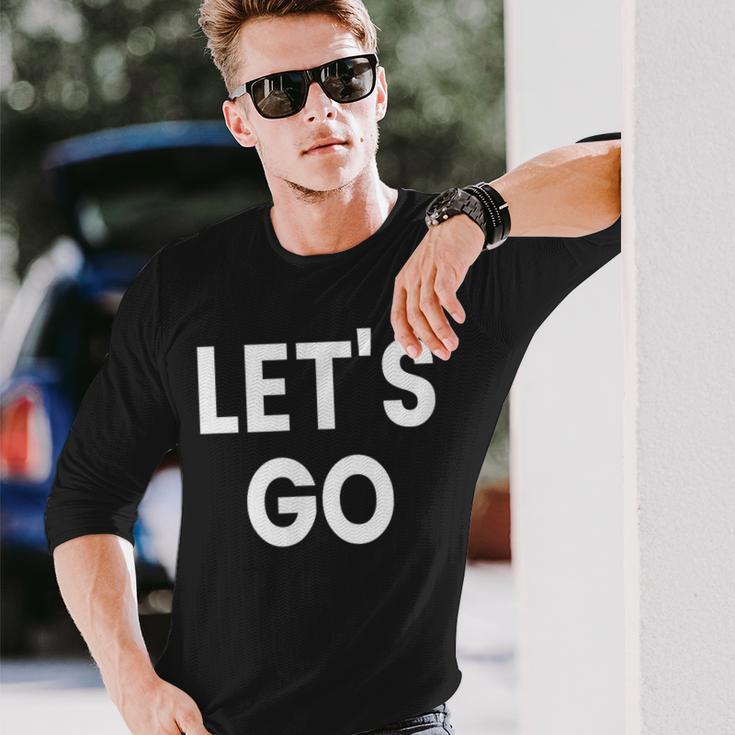 レッツ・ゴー 長袖Tシャツ 彼への贈り物