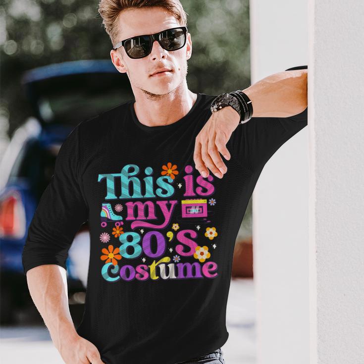 レトロな80年代パーティー衣装 ビンテージ1980年代クラシック 長袖Tシャツ 彼への贈り物