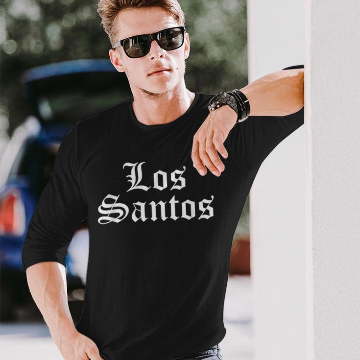 ロスサントス 中世 古英語 長袖Tシャツ 彼への贈り物