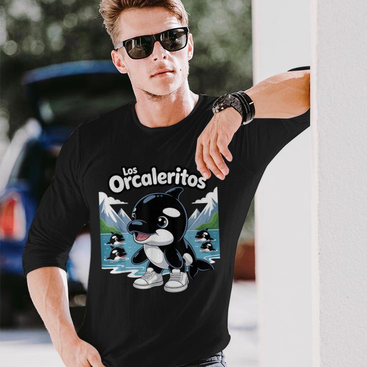 ロス・オルカレリトスバイラル・イタリアン・ブレインロット・ミーム 長袖Tシャツ 彼への贈り物