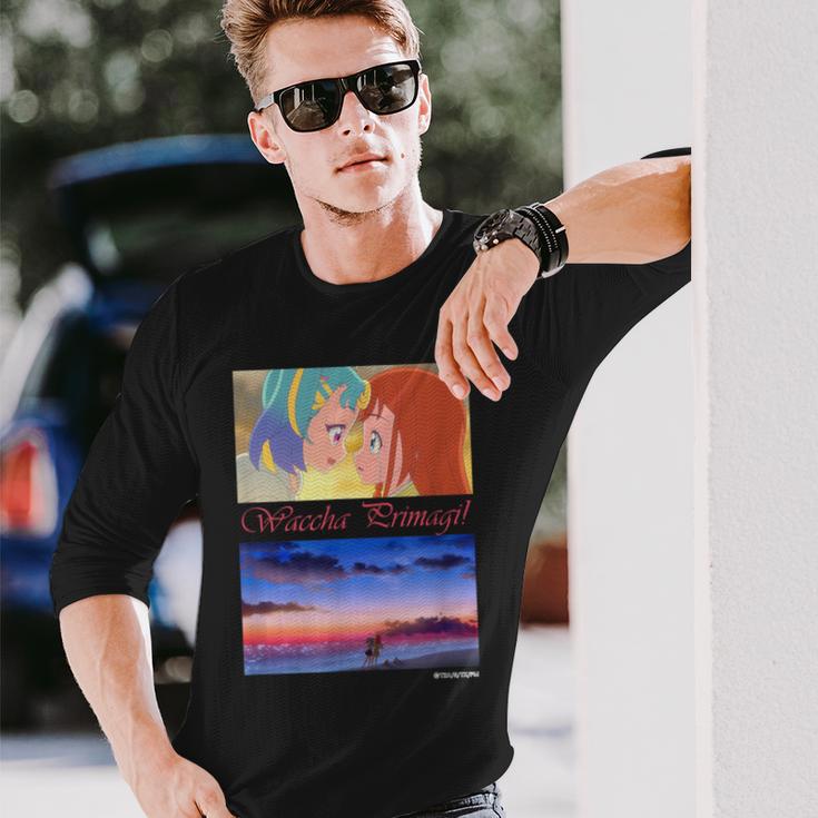 ワッチャプリマジ！ デザインe 長袖Tシャツ 彼への贈り物