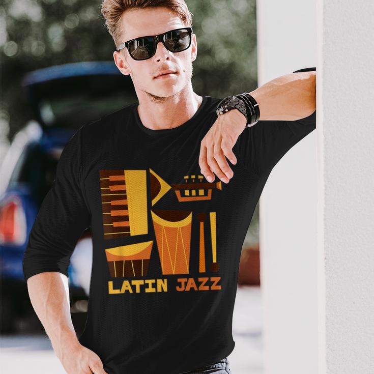 ヴィンテージ ラテンジャズ ミュージックtシャツ 長袖Tシャツ 彼への贈り物