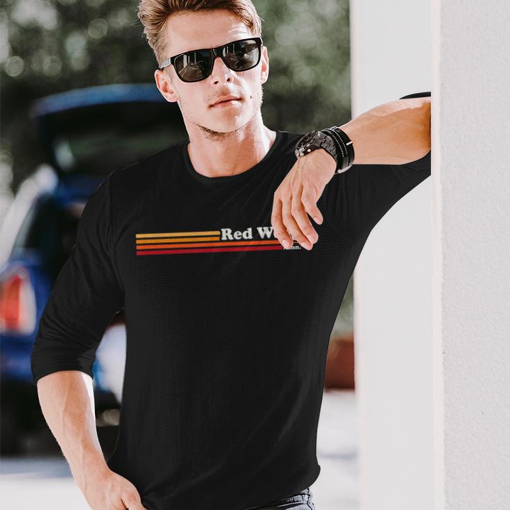 ヴィンテージ1980年代グラフィックスタイルレッドウィングミネソタ州 長袖Tシャツ 彼への贈り物