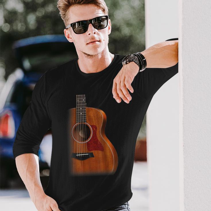 ヴィンテージアコースティックギターtシャツ 長袖Tシャツ 彼への贈り物