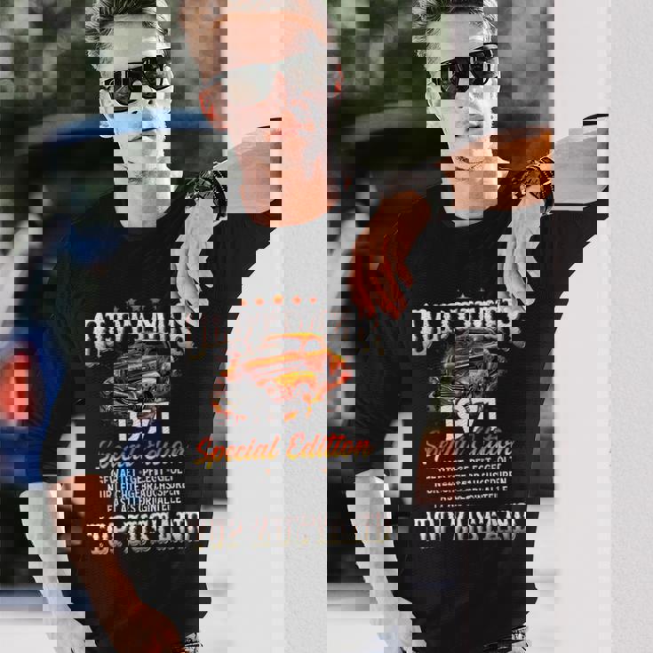 ヴィンテージカー 1971 年 55 歳の誕生日 1971 年のクラシックカー 長袖Tシャツ 彼への贈り物