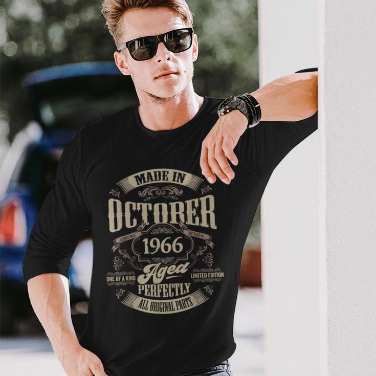 ヴィンテージ還暦伝説 1966年10月 60歳の贈り物 長袖Tシャツ 彼への贈り物