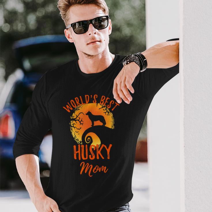 世界最高のハスキーママ 風変わりなシベリアンハスキーママ 長袖Tシャツ 彼への贈り物