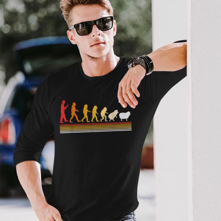 人間の進化 ウェイクアップ 羊 陰謀 理論者 羊 長袖Tシャツ 彼への贈り物