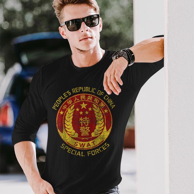 北京swat中国特殊警察 長袖Tシャツ 彼への贈り物