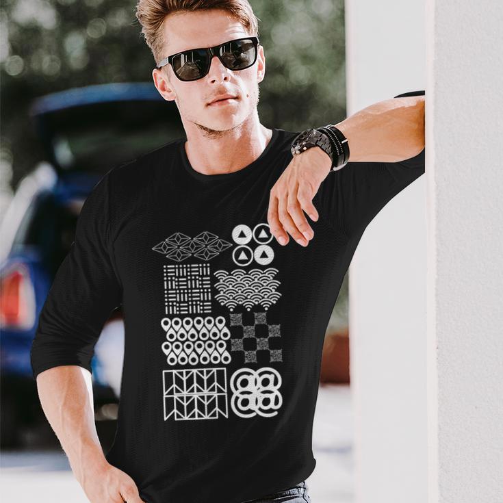 吉祥文様 アイコン版 長袖Tシャツ 彼への贈り物