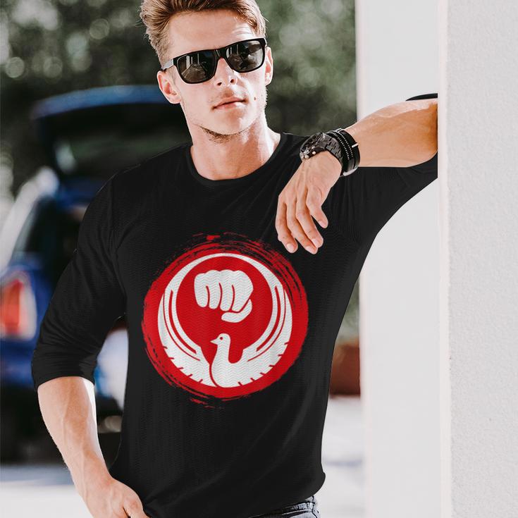 和道龍空手道 日本武道 長袖Tシャツ 彼への贈り物