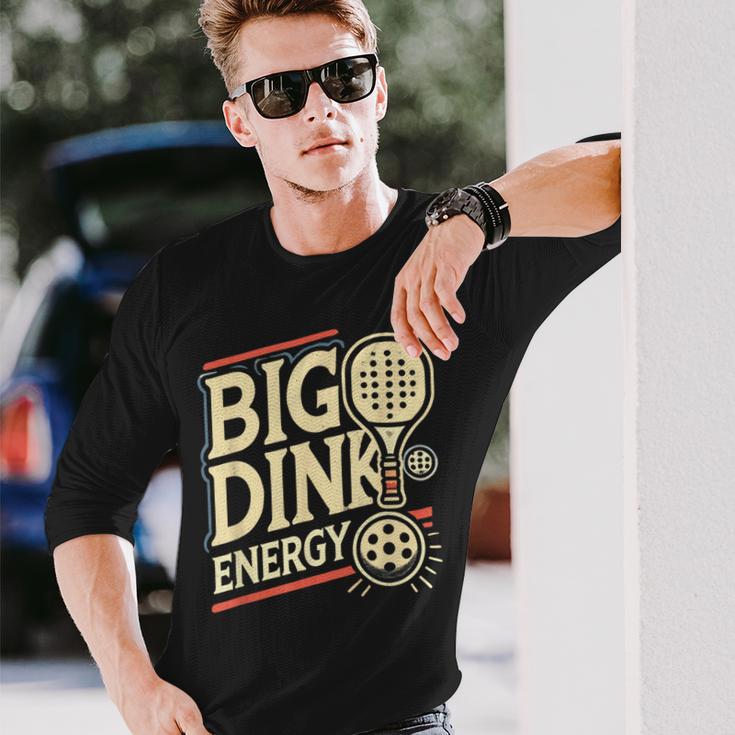 大きなピックルボール ディンク エネルギー ピックルボール パドル スポーツ愛好家 長袖Tシャツ 彼への贈り物