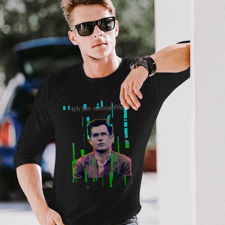 思考の世界を探る 長袖Tシャツ 彼への贈り物