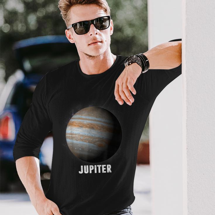 惑星ジュピター -太陽系の惑星 長袖Tシャツ 彼への贈り物
