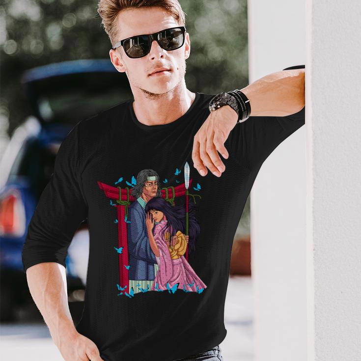 日本の神 イザナギとイザナミ 長袖Tシャツ 彼への贈り物