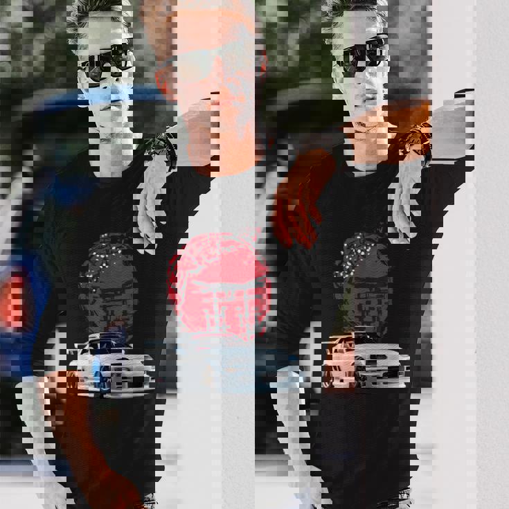 日本国内市場向けスープラ ヴィンテージ Jdm チューニング ドリフトカー 長袖Tシャツ 彼への贈り物