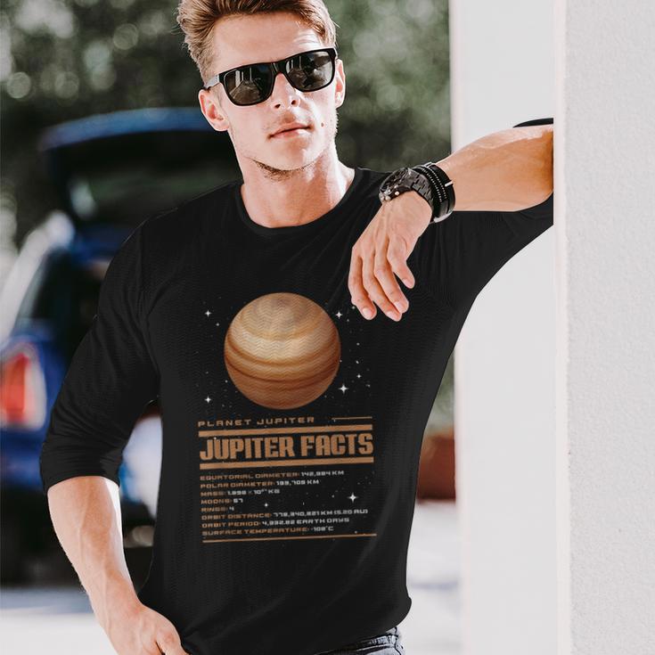 木星の事実 長袖Tシャツ 彼への贈り物