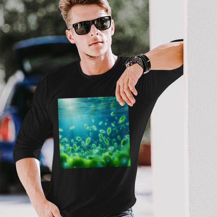植物プランクトン 動物プランクトン バクテリオプランクトン 長袖Tシャツ 彼への贈り物
