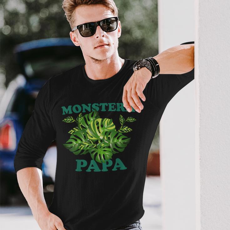 父の日に贈る「モンステラパパ 長袖Tシャツ 彼への贈り物