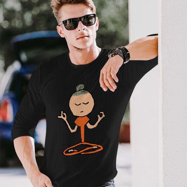 瞑想仏教 長袖Tシャツ 彼への贈り物