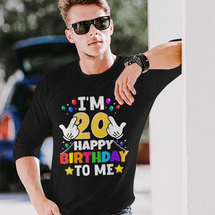 私は20歳です。お誕生日おめでとう、面白い20歳の誕生日 長袖Tシャツ 彼への贈り物