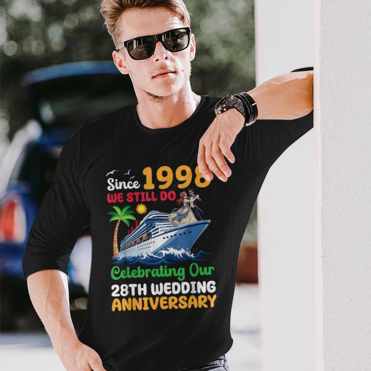 結婚28周年記念クルーズ 1998年以来 Wetill Do Trip 長袖Tシャツ 彼への贈り物
