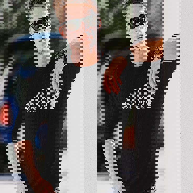 考える人 哲学の進化 長袖Tシャツ 彼への贈り物