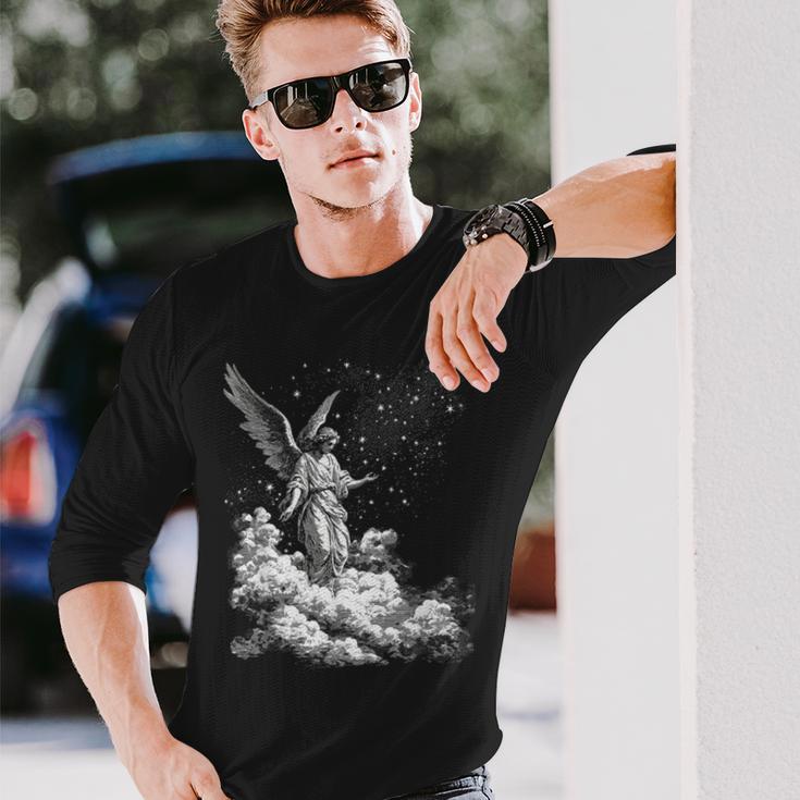 聖なる天使 シェムハメフォラッシュ ラファエル 長袖Tシャツ 彼への贈り物