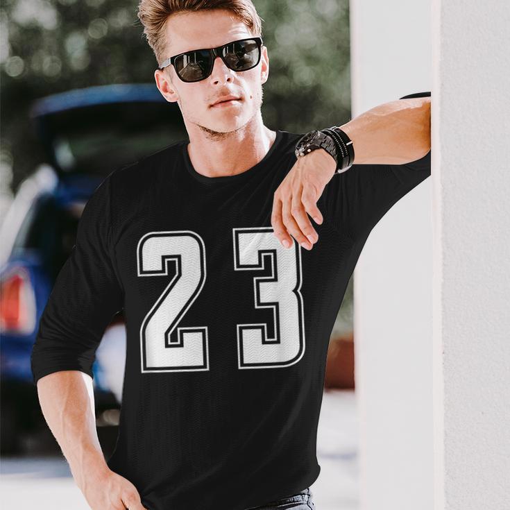 背番号 23 チーム短大スポーツ背番号付きユニフォーム 長袖Tシャツ 彼への贈り物