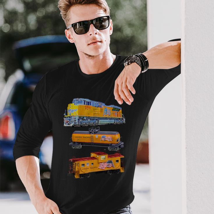 貨物列車 エンジン タンカー 車掌 長袖Tシャツ 彼への贈り物