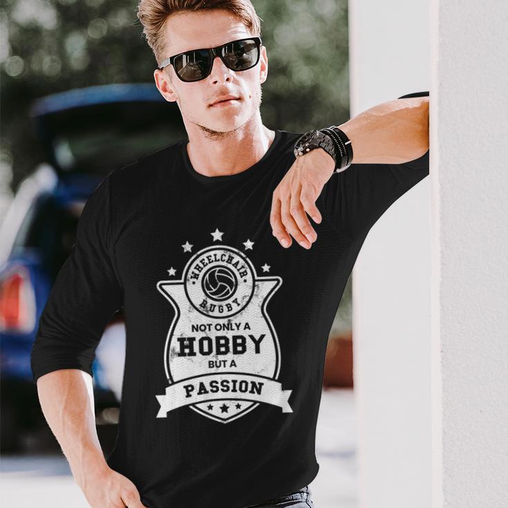車椅子ラグビーtシャツ 情熱障害 スポーツギフト 長袖Tシャツ 彼への贈り物