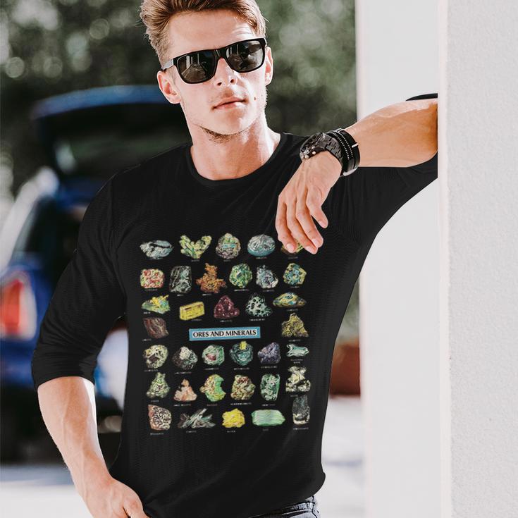 鉱石 鉱石 クリスタル シャツ 長袖Tシャツ 彼への贈り物