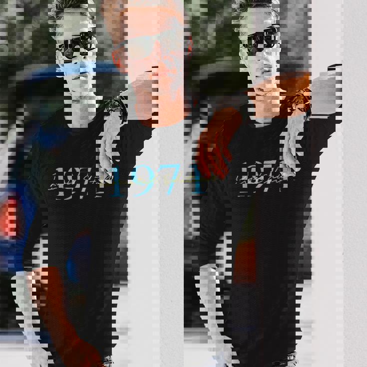 限定版 1971 誕生日 1971 1971年生まれ ヴィンテージ 長袖Tシャツ 彼への贈り物