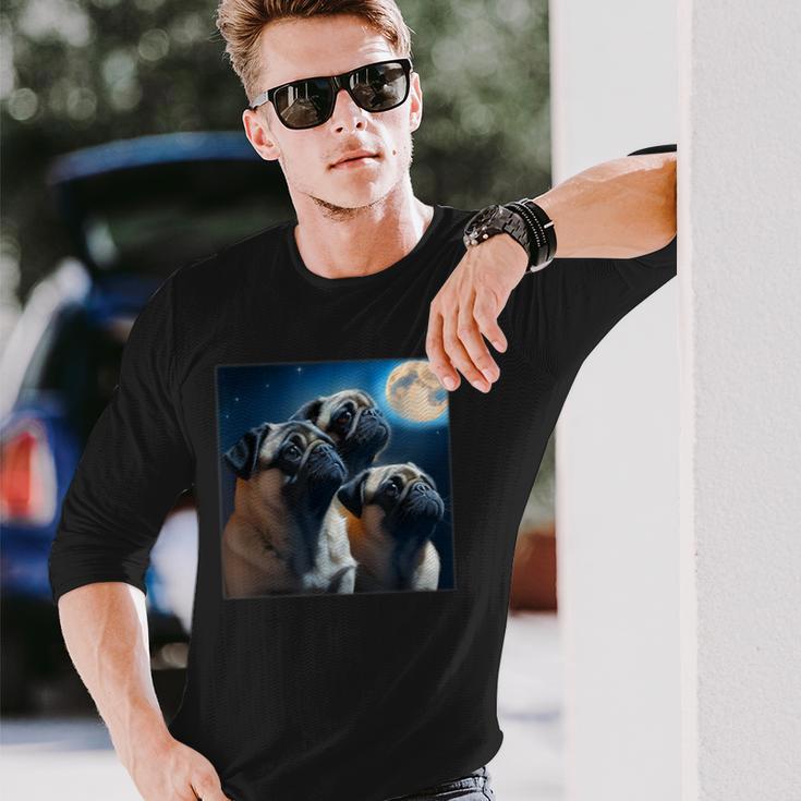 面白いtシャツ パグ 犬 かわいい イヌ わんこ メンズ 犬好き グッズ 面白い 服 ネタ 子供 キッズ 長袖Tシャツ 彼への贈り物