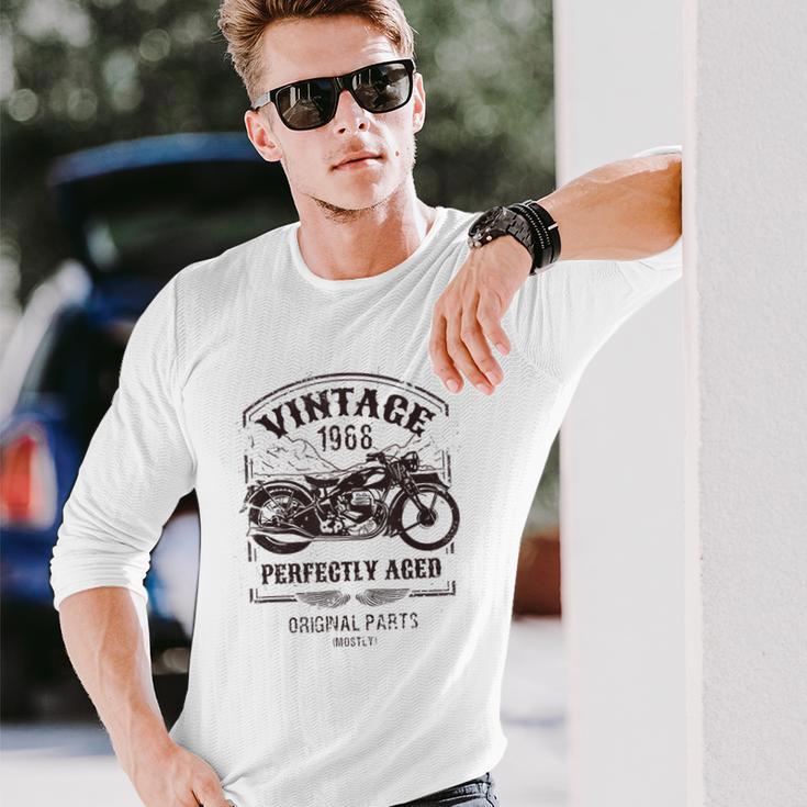 1968年生まれのビンテージバイク、バイクライダークラシック。 長袖Tシャツ 彼への贈り物