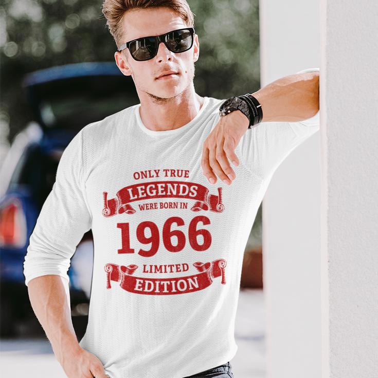 60歳の誕生日 還暦 真のレジェンドは1966年生まれ 長袖tシャツ 長袖Tシャツ 彼への贈り物