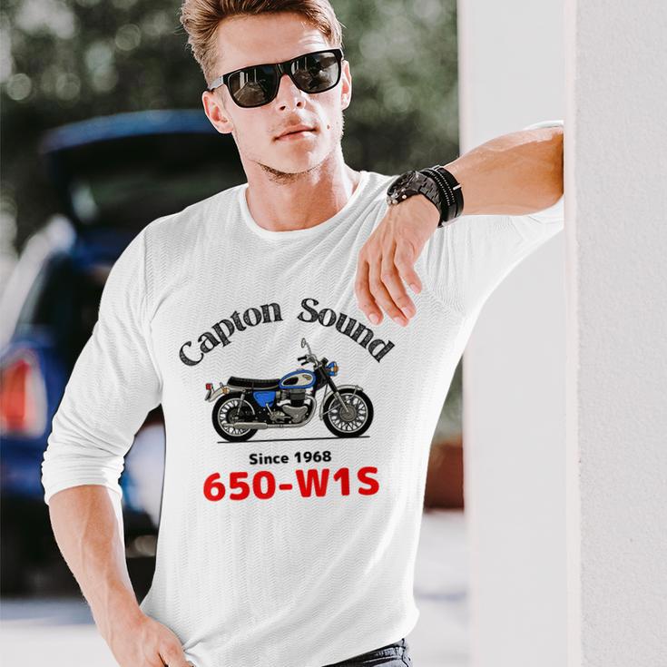 650-W1s Captonound 青タンク 旧車 長袖Tシャツ 彼への贈り物