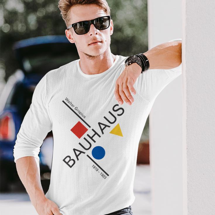 Bauhausムーブメントtシャツ、1923年建築作品。 長袖Tシャツ 彼への贈り物