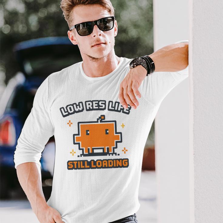 Claude Code Developer ゲーマー 読み込み画面 Clawd Res 長袖Tシャツ 彼への贈り物