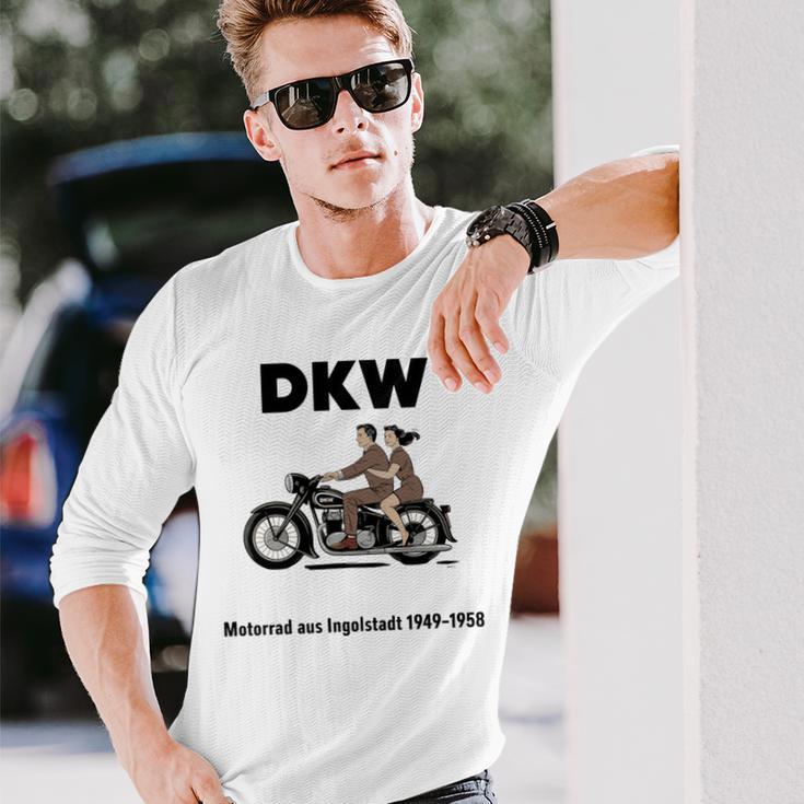 Dkw バイク 1930年代デザイン ビンテージバイク 長袖tシャツ 長袖Tシャツ 彼への贈り物