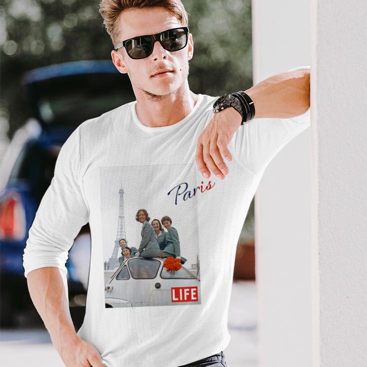 Life Picture Collection トラベル（９） エッフェル塔 ／ フランス ／ パリ 長袖Tシャツ 彼への贈り物