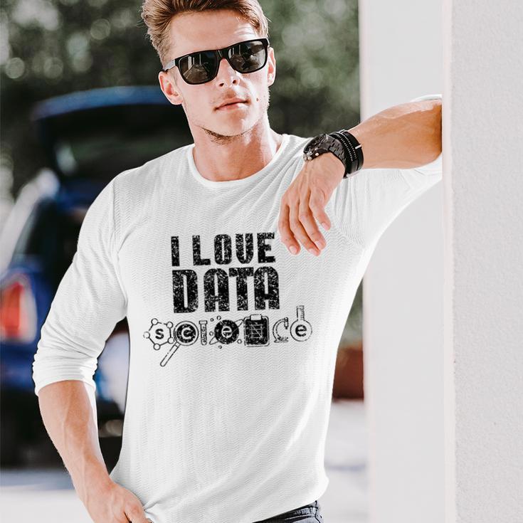 I Love Datacience Analytics アナリストサイエンティスト 長袖Tシャツ 彼への贈り物