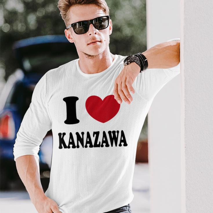 I Love Kanazawa アイ・ラブ・金沢 長袖Tシャツ 彼への贈り物
