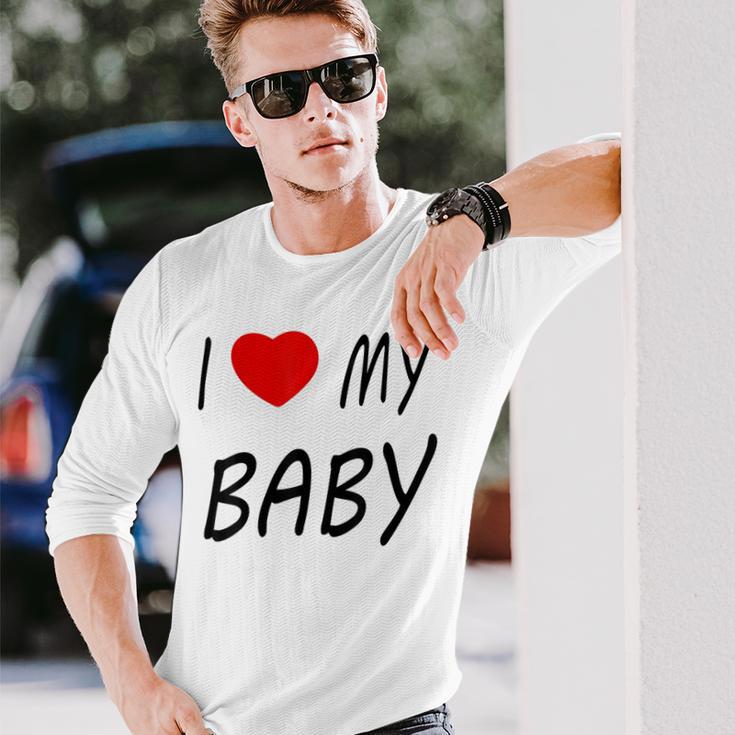 I Love My Baby ブラック 長袖Tシャツ 彼への贈り物