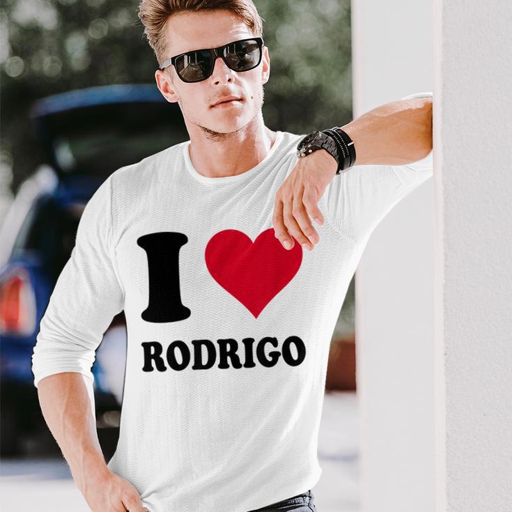 I Love Rodrigo 長袖Tシャツ 彼への贈り物