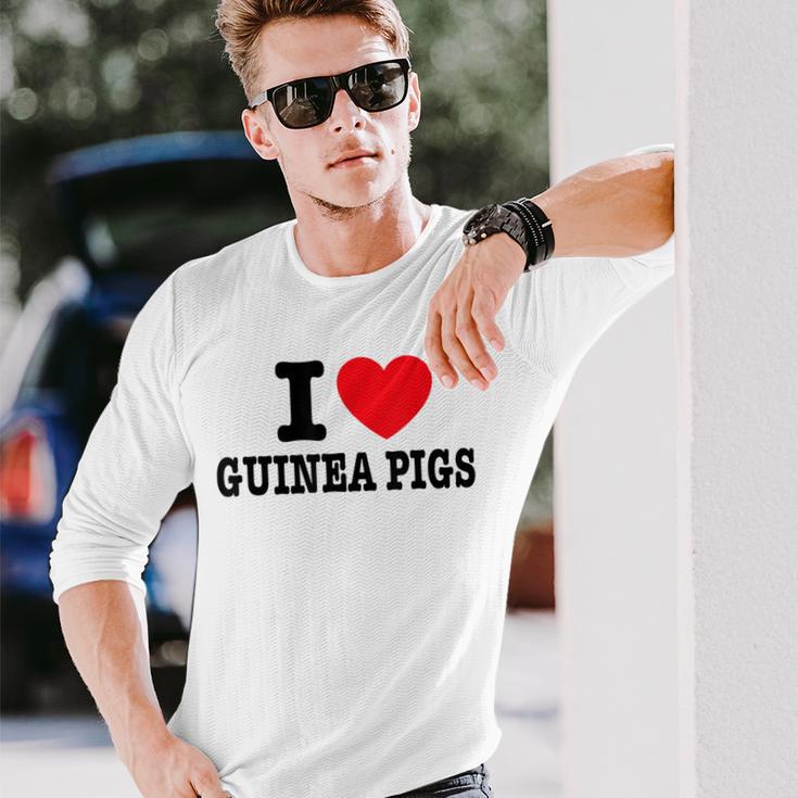 I Love モルモット 長袖Tシャツ 彼への贈り物