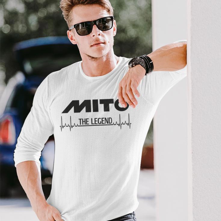 Mito レジェンド 125 ハートビート レジェンド バイク Cagiva 長袖Tシャツ 彼への贈り物