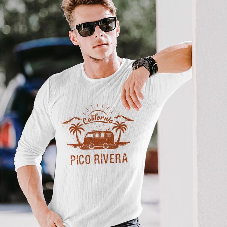 Pico Rivera Ca カリフォルニア レトロ ビンテージ サーフィン ビーチ 長袖tシャツ 長袖Tシャツ 彼への贈り物